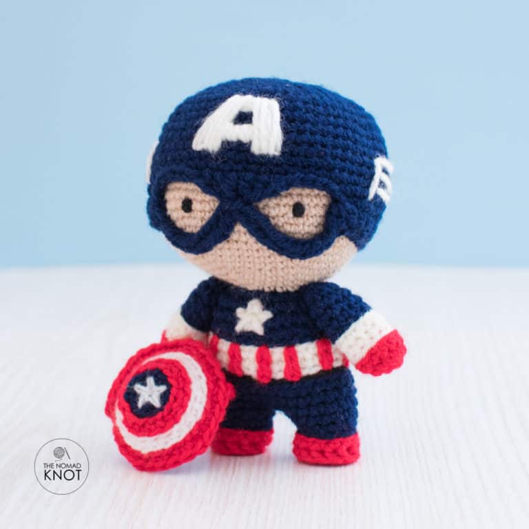 captain america amigurumi pattern