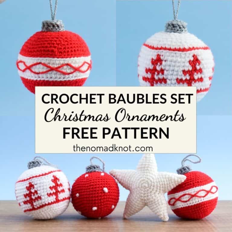 Free Christmas Ornament set crochet pattern
