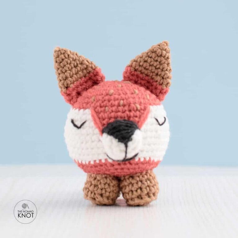 mini fox amigurumi free pattern