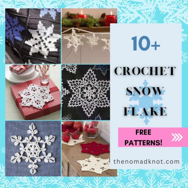 Feature image crochet snowflake free patterns