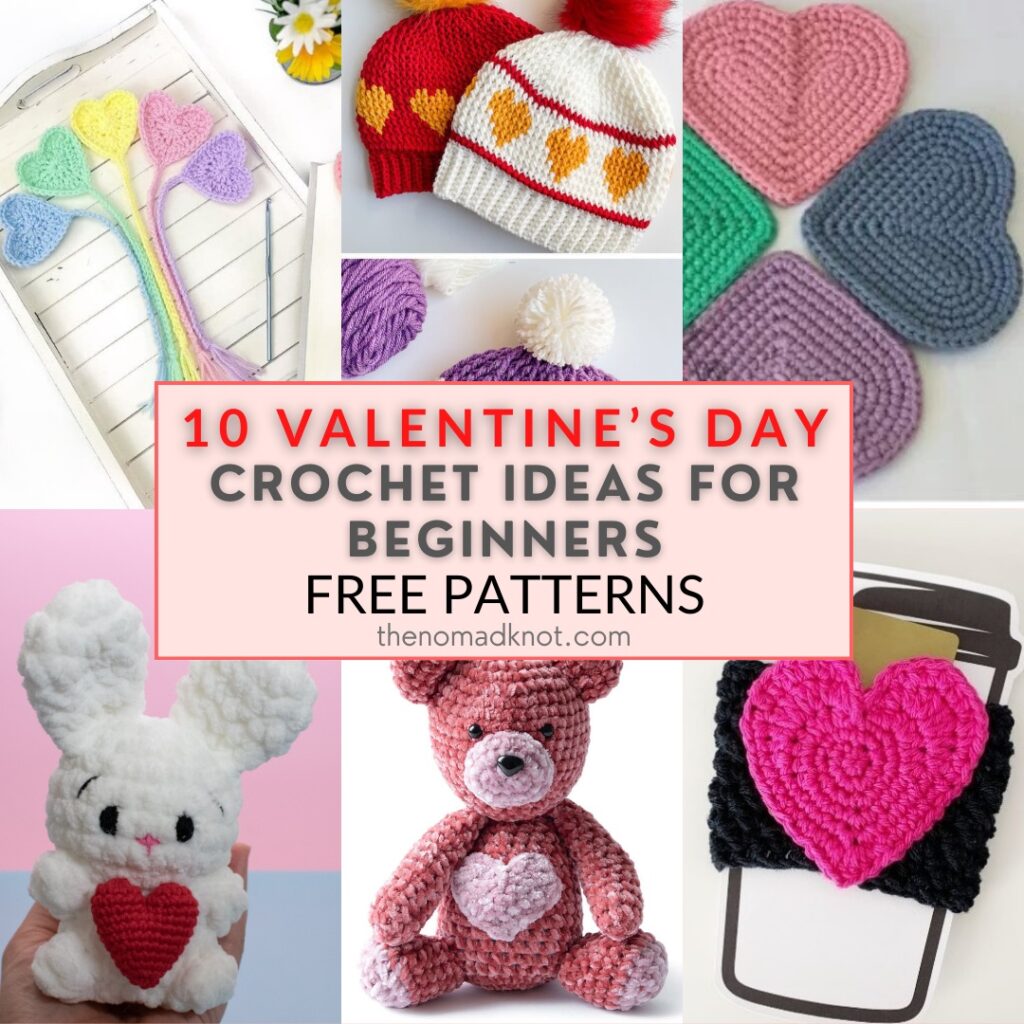 Feature Image Valentine's Day Crochet Ideas for Beginners Free Patterns