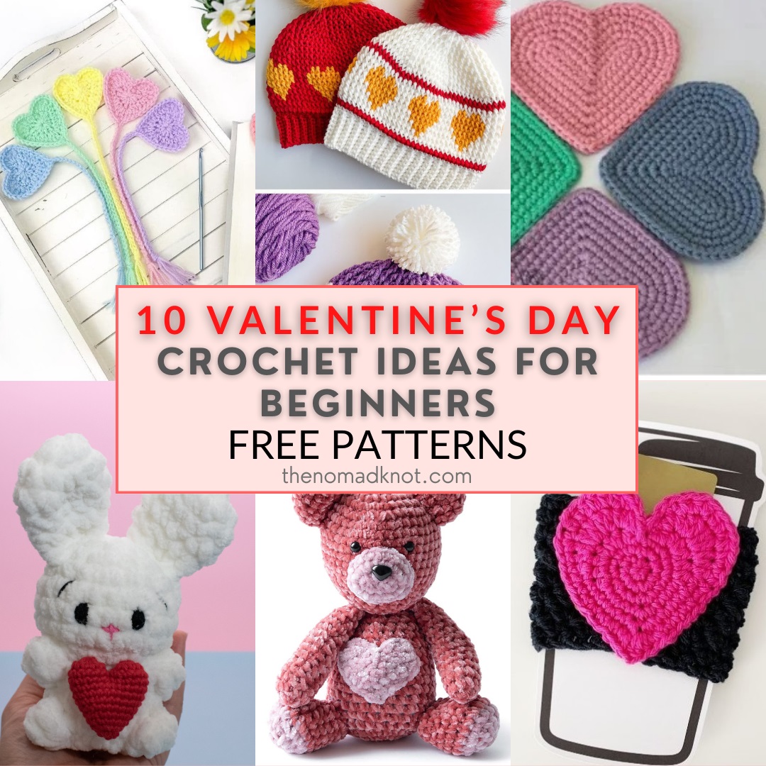 Feature Image Valentine's Day Crochet Ideas for Beginners Free Patterns