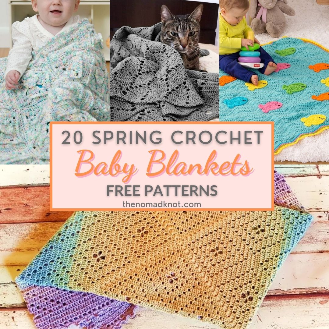 Feature Image Spring Crochet Baby Blanket Free Patterns