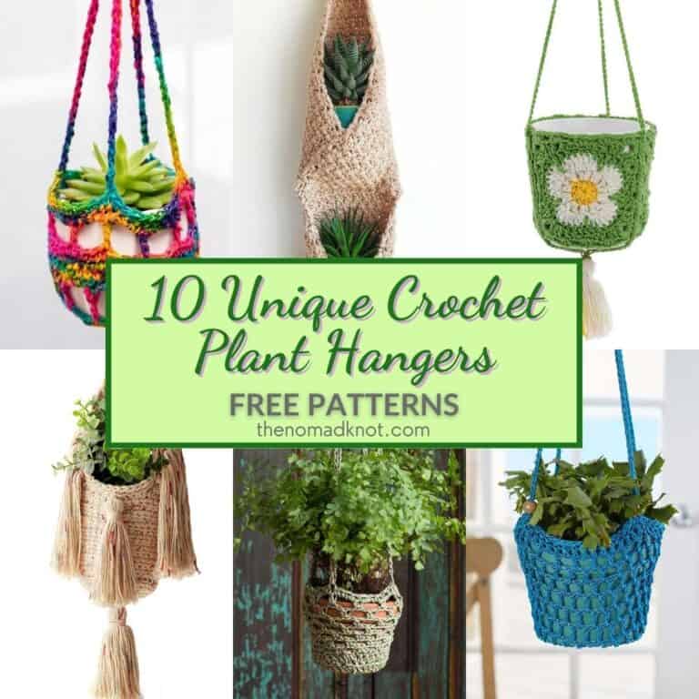 Feature Image Unique Crochet Plant Hangers