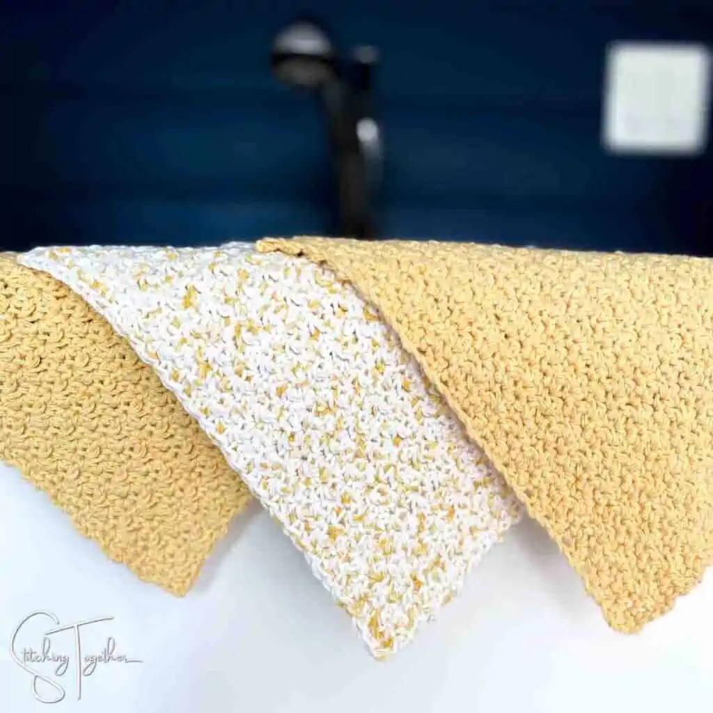 Lemon Peel Stitch Dishcloth