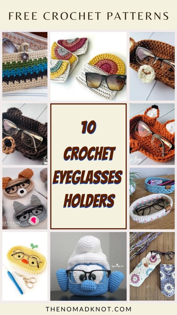 Pin 10 Free Crochet Eyeglasses Holder Patterns