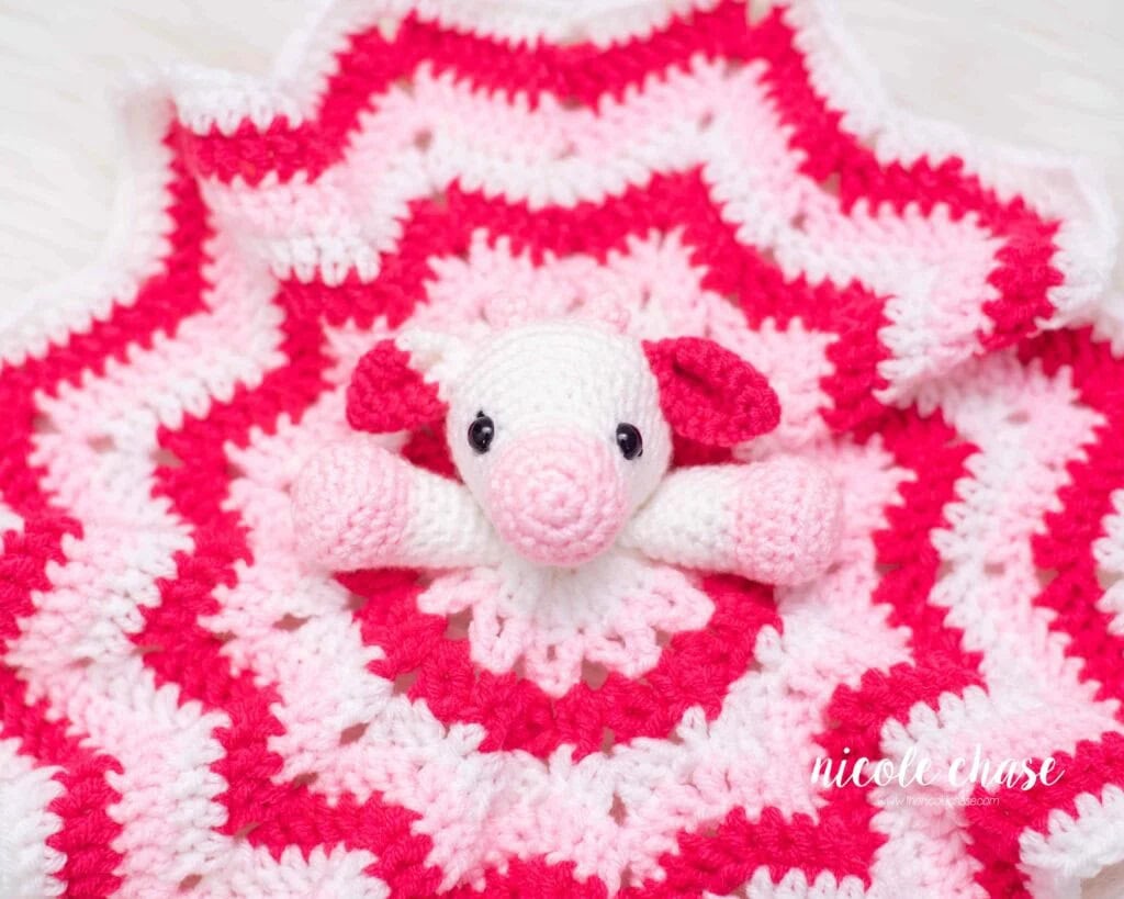 Hug Me Cow Crochet Lovey