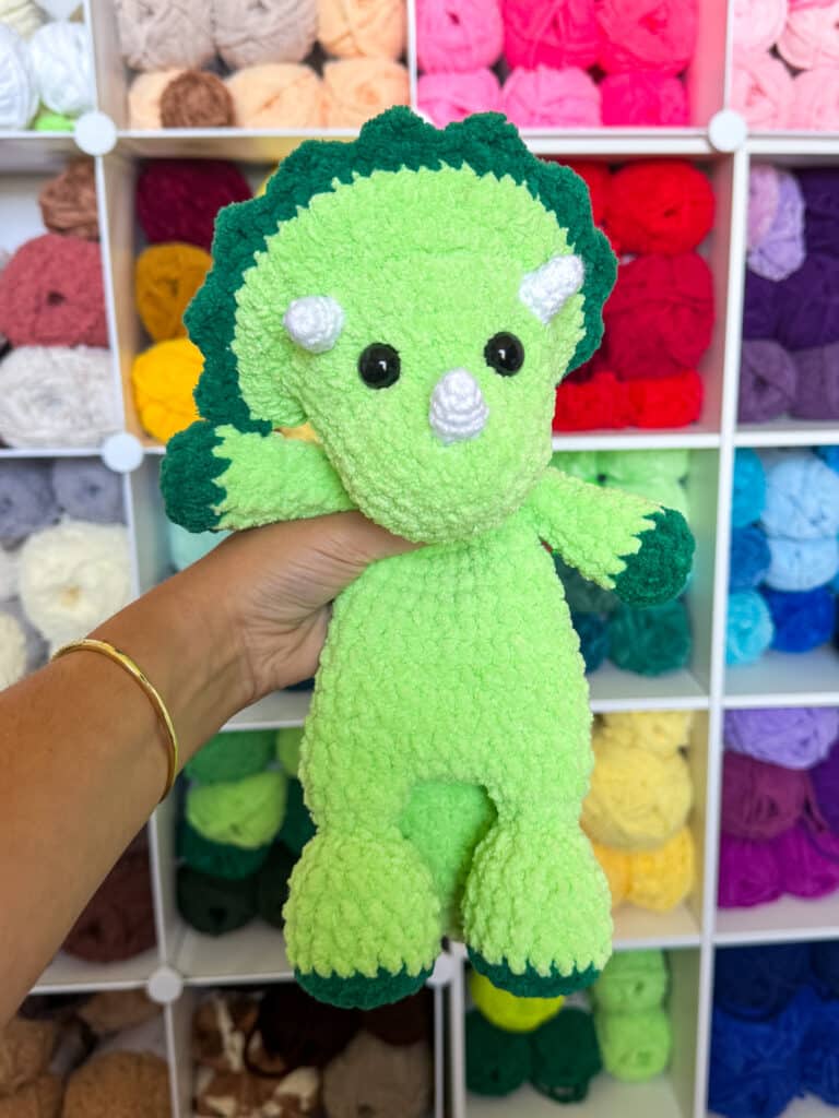 Triceratops Crochet Snuggler